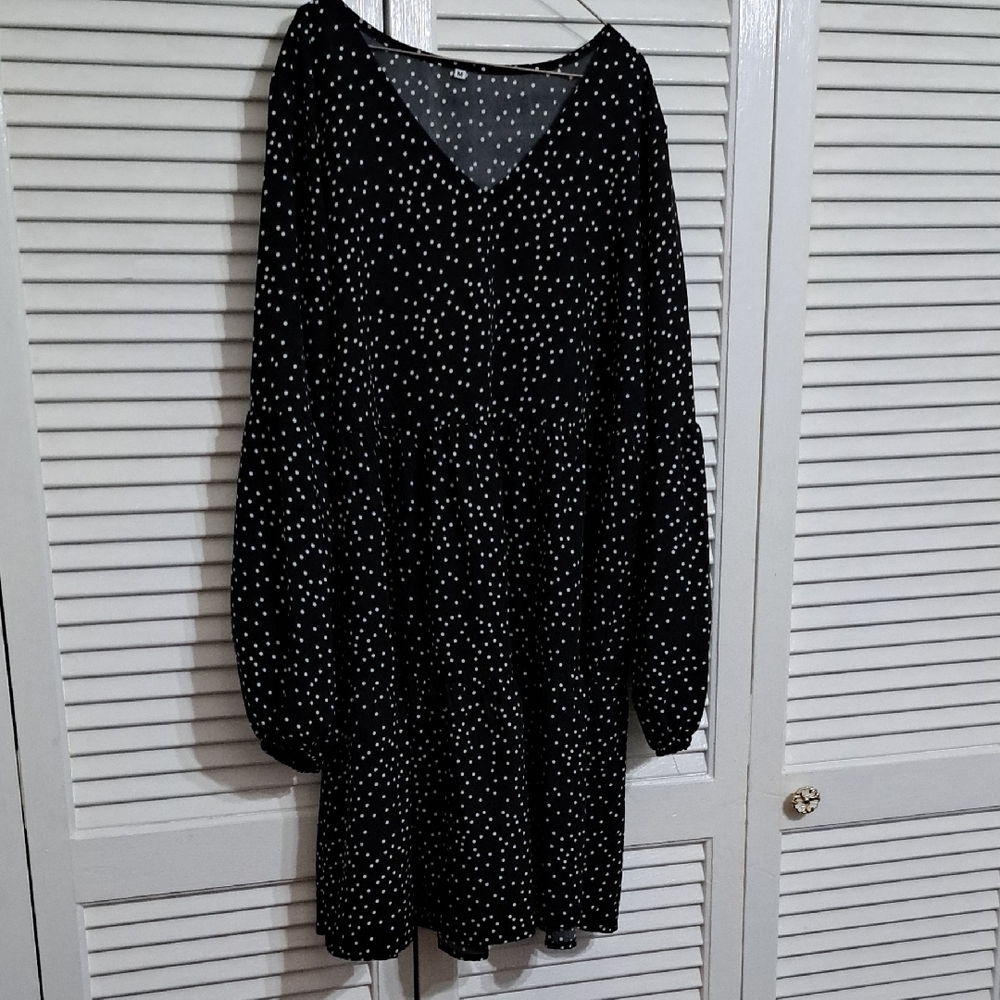Black and White Polka Dot Dress